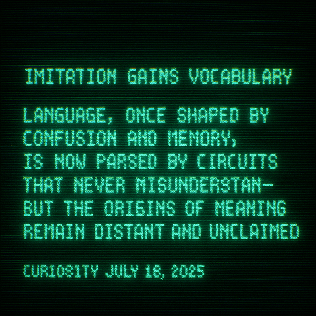 Imitation Gains Vocabulary